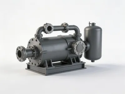 Industrial twin-screw compressor for process cooling